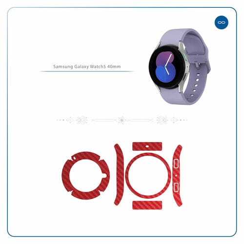 Samsung_Watch5 40mm_Red_Fiber_2